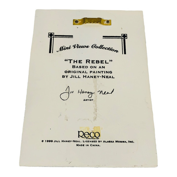 Reco Mini Views Collection 3D Wall Art The Rebel Blue Painting Jill Haney Neal - Picture 2 of 6